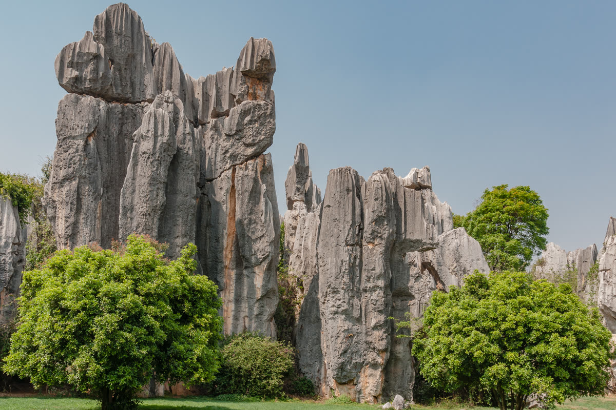 Limestone pillars at the Stone Forest (Shilin), Yunnan